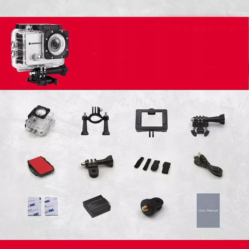 Αθλητική κάμερα AgfaPhoto Realimove AC5000 12 MP Full HD Wi‑Fi