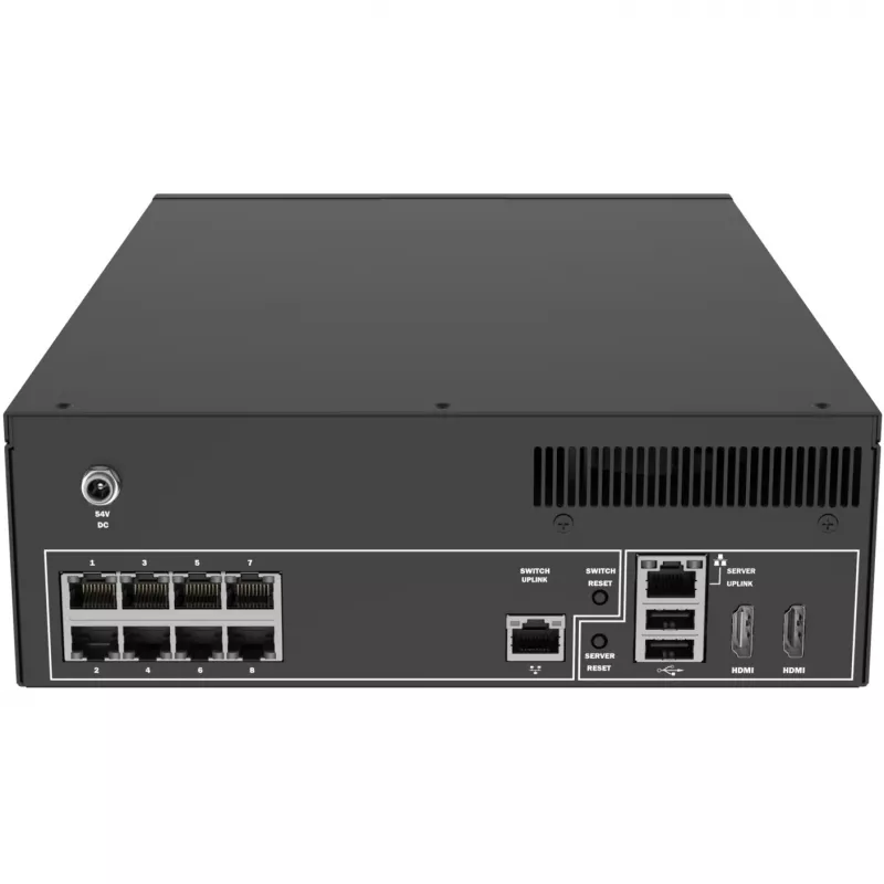 Καταγραφικό Δικτύου Βίντεο - 8 IP Κανάλια - 4 TB HDD - PoE Switch - HDMI - USB 3.2