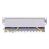 Patch panel LANBERG PPF6-9012-S, 12-Port, μέταλλο, γκρι, 1HE, 215×130×44.5 mm