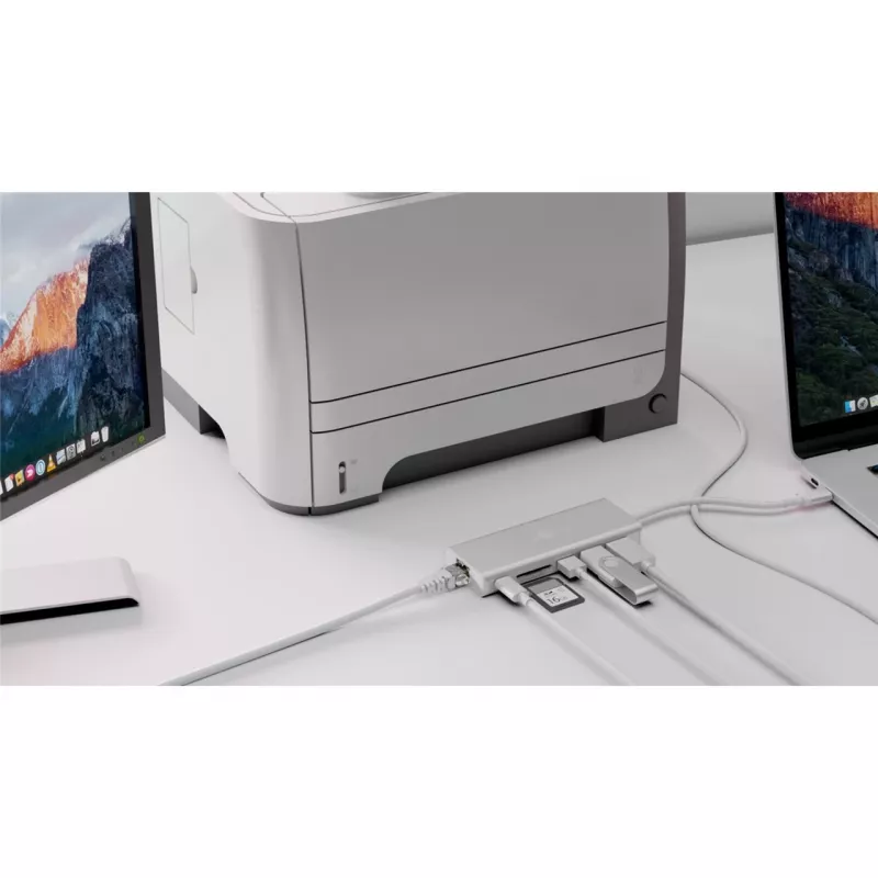 Wentronic goobay - Σταθμός σύνδεσης - (USB-C) - 10Mb LAN (76788)