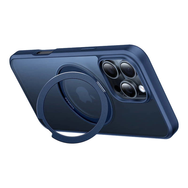 Προστατευτική θήκη Torras Ostand Pro για iPhone 16 Pro, μπλε, λεπτός σχεδιασμός