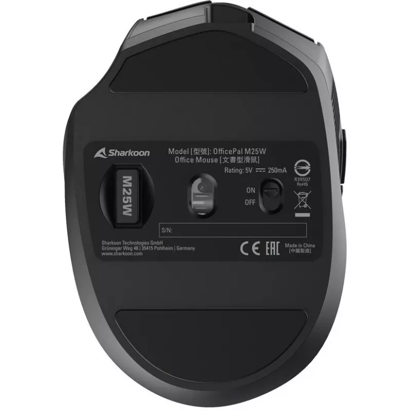 Sharkoon OfficePal M25W Μαύρο
