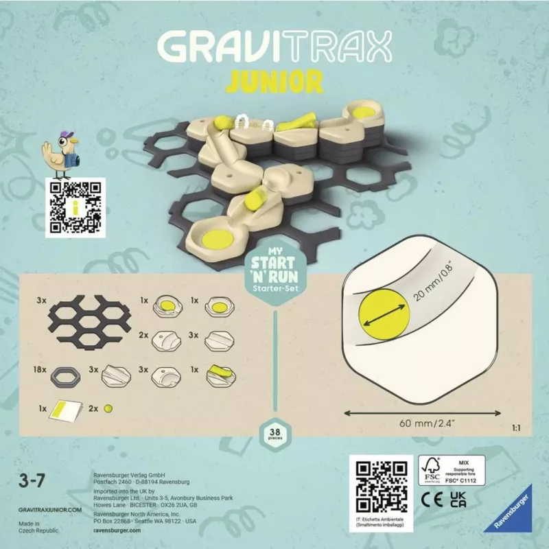 Ravensburger GraviTrax Junior Σετ εκκίνησης S Start & Run Παιχνίδι με μπίλιες (27531)