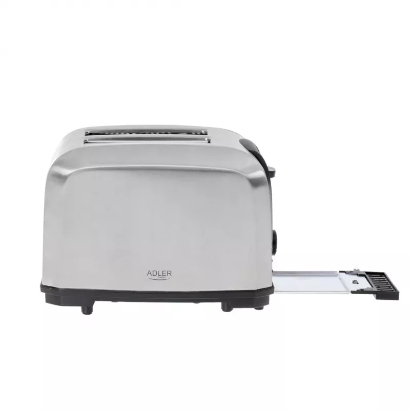 Τοστιέρα Adler AD 3222 2 φέτες 1000 W ασημί