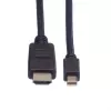ROLINE καλώδιο βίντεο - Mini DisplayPort (M) σε HDMI (M)