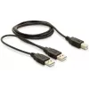 Καλώδιο USB DeLOCK USB-B/USB-A 1 m μαύρο