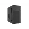 Κουτί PC NATEC Helix Mini Tower μαύρο — microATX/Mini-ITX, 3×3,5 ίντσες + 5×2,5 ίντσες, GPU 33 cm, θύρες USB-C/USB-A