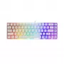 Πληκτρολόγιο White Shark RONIN λευκό USB QWERTY 68 πλήκτρα LED