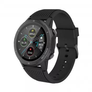 Denver SW-351 έξυπνο ρολόι, οθόνη αφής IPS 1,3″, αισθητήρας καρδιακών παλμών, IP68, Bluetooth, μαύρο