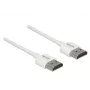DeLOCK High Speed HDMI with Ethernet - καλώδιο HDMI με Ethernet - HDMI (M) έως HDMI (M) - 2,0m - τριπλή μόνωση - λευκό - υποστήριξη 4K (85137)