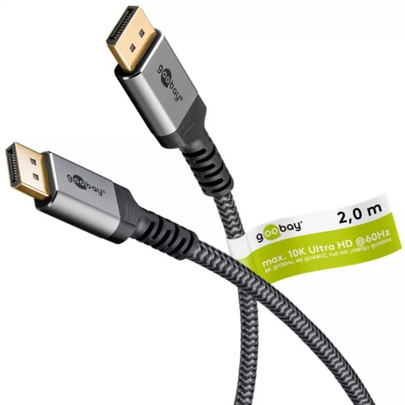 Goobay Καλώδιο DisplayPort 2.0/2.1, 80 Gbit/s | 75685 | DisplayPort σε DisplayPort