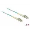 DELOCK Καλώδιο οπτικών ινών LC σε LC Multimode OM3 2 m