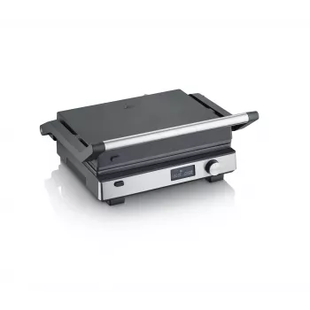 Γκριλ επαφής Severin KG 2380 μαύρο ασημί 2000W ανοξείδωτο ατσάλι