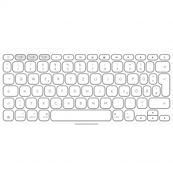 Logitech Keys-To-Go 2 ασύρματο πληκτρολόγιο για iPad, iPhone, Mac και Apple TV, γερμανική διάταξη, ανοιχτό γκρι
