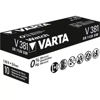 Μπαταρία μίας χρήσης Varta 00381101111 Οξείδιο αργύρου (S)