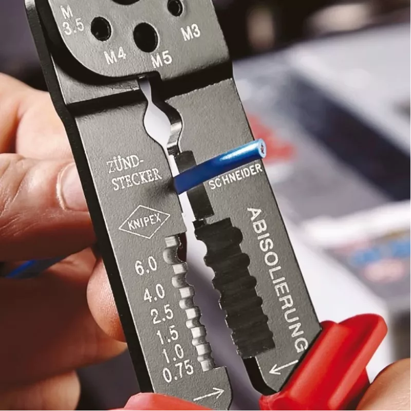 Knipex 97 21 215 B Εργαλείο πρέσας μαύρο, μπλε, κόκκινο