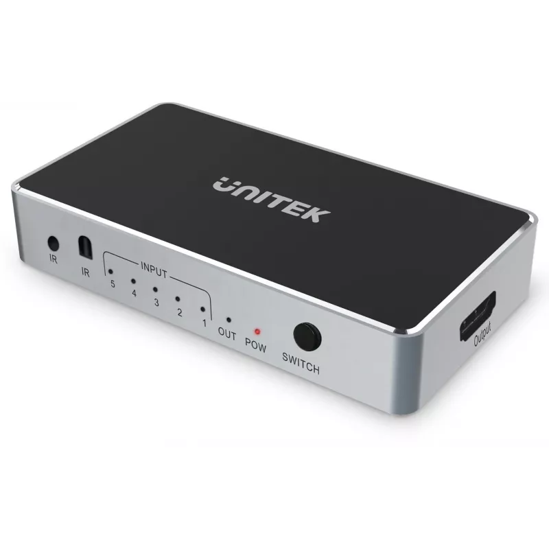 Διακόπτης βίντεο HDMI Unitech V1110A 4K 1.4b 5V 1A