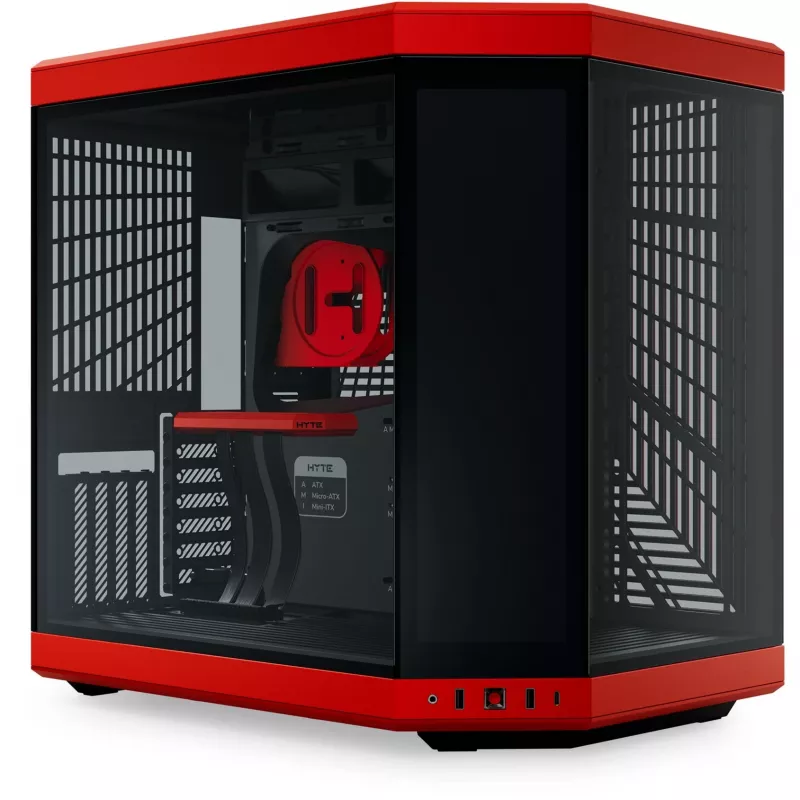 HYTE Y70 Touch Infinite Midi Tower μαύρο, χρώμα κερασιού