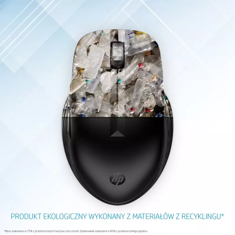 HP 435 Ασύρματο ποντίκι Multi-Device, αμφίχειρο, RF Wireless + Bluetooth, 4000 DPI, μαύρο