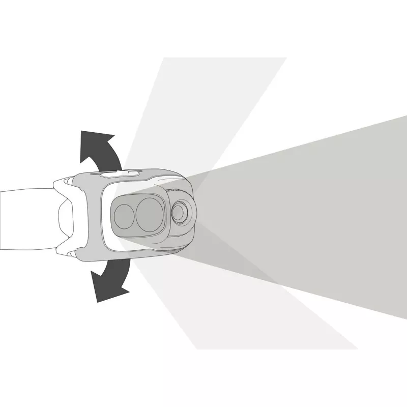 Petzl SWIFT RL μαύρο, πορτοκαλί, λευκό φακός κεφαλής LED