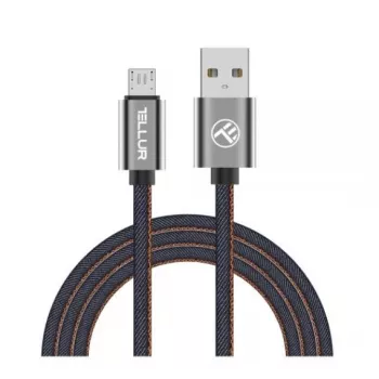 Καλώδιο δεδομένων USB σε Micro-USB Tellur 1 m denim