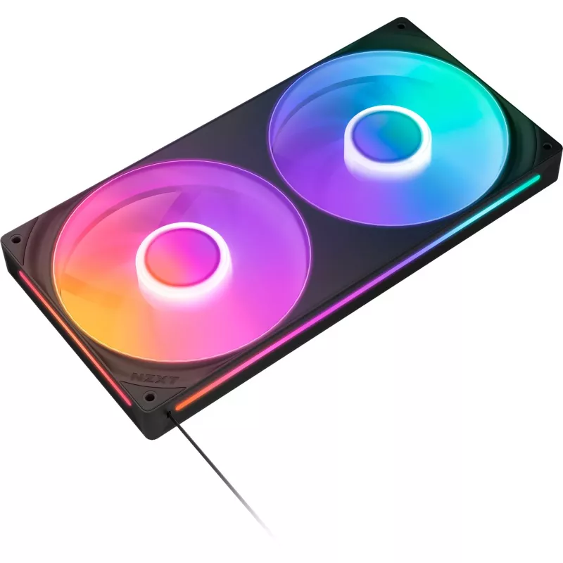 NZXT F280 RGB Core 140mm ARGB PWM Συσκευασία 2 τεμ. Μαύρο