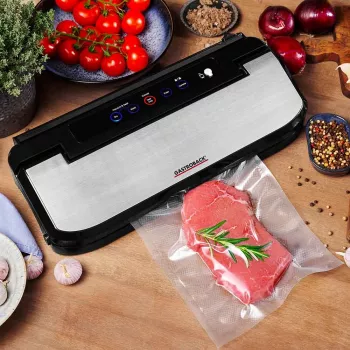 Gastroback Design Basic Συσκευή κενού 800 mbar Μαύρο Ανοξείδωτο χάλυβα
