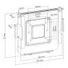 Βάση τοίχου/οθόνης MACLEAN MC-473 VESA 75x75 100x100 συμβατή με Mac Mini (2014 και νεότερο)