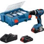 Μπαταρίας κρουστικό κατσαβίδι Bosch GSB 18V-65 με 2x 4,0Ah μπαταρίες και L-Case