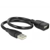 Καλώδιο USB DeLOCK 35cm USB 2.0 83498 μαύρο