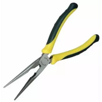 Επίπεδη στρογγυλή πένσα Stanley FatMax Long Nose Pliers μαύρο κίτρινο 200 mm 203 g