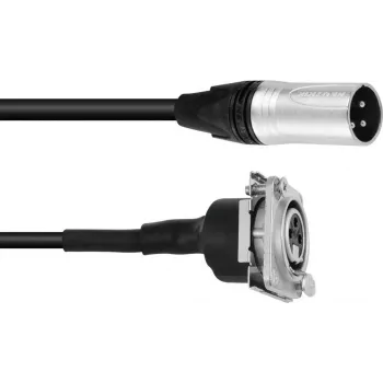 Καλώδιο patch XLR PSSO 1 m – βύσμα XLR σε υποδοχή XLR, μαύρο
