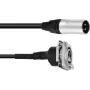 Καλώδιο patch XLR PSSO 1 m – βύσμα XLR σε υποδοχή XLR, μαύρο