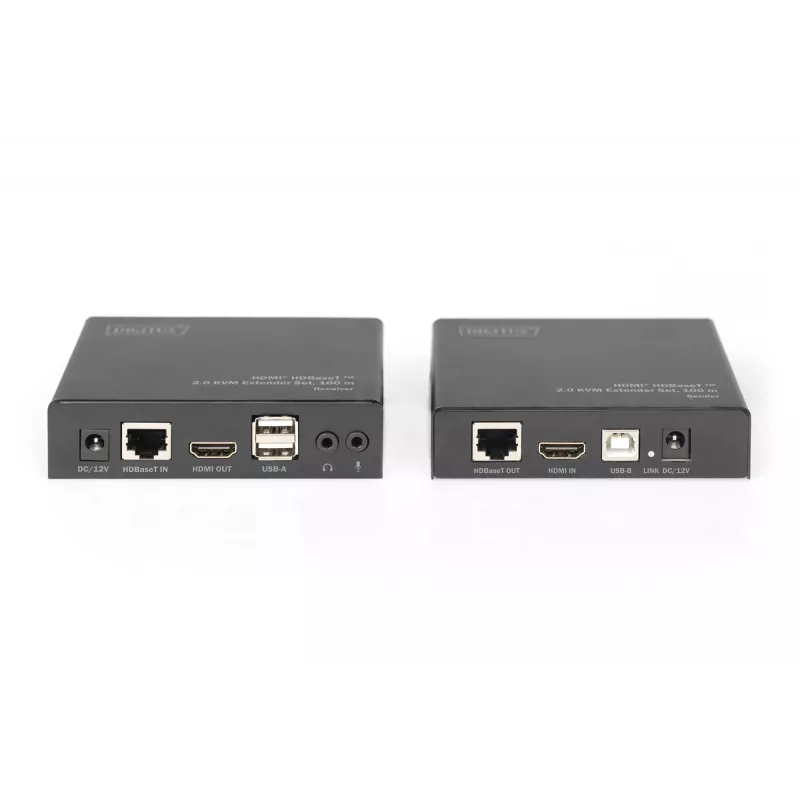 Digitus 4K HDMI HDBaseT™ 2.0 σετ επέκτασης KVM, 100 m