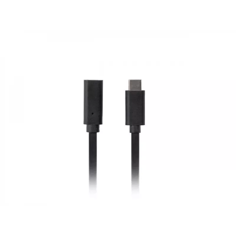 Καλώδιο USB-C σε USB-C LANBERG CA-USBE-20CC-0005-BK, USB 3.2 Gen 1 (5 Gbit/s), 0,5 m, μαύρο