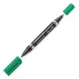 Μαρκαδόρος μόνιμος Staedtler Lumocolor Duo Fine/Bullet Tip Πράσινο