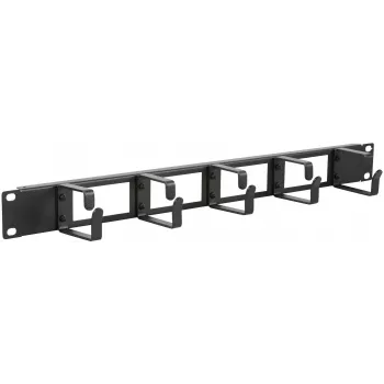 Lanview 1U 48,30cm (19) πάνελ οργάνωσης καλωδίων (RAO110BL)