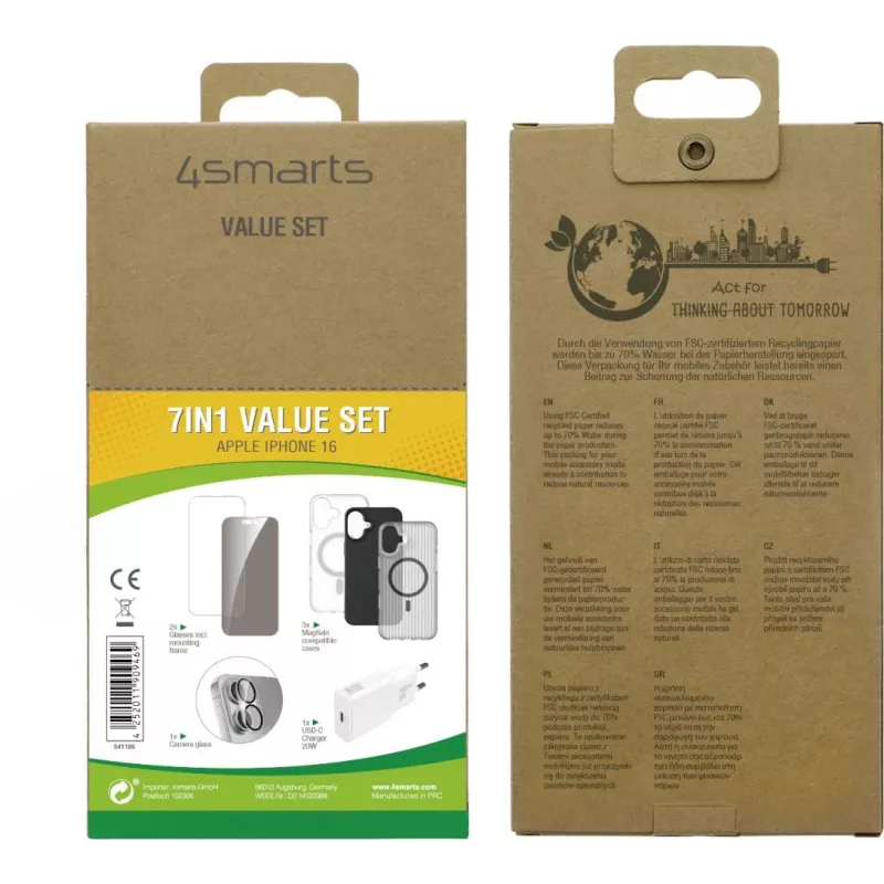 4smarts 7in1 Value Set για Apple iPhone 16 Συμβατό με MagSafe
