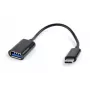 Gembird A-OTG-CMAF2-01 Καλώδιο USB 0,2 m USB C USB A Μαύρο