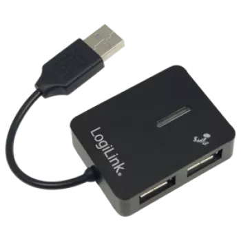 USB Hub LOGILINK UA0139 – 4 θύρες USB 2.0, 480 Mbit/s, μαύρο