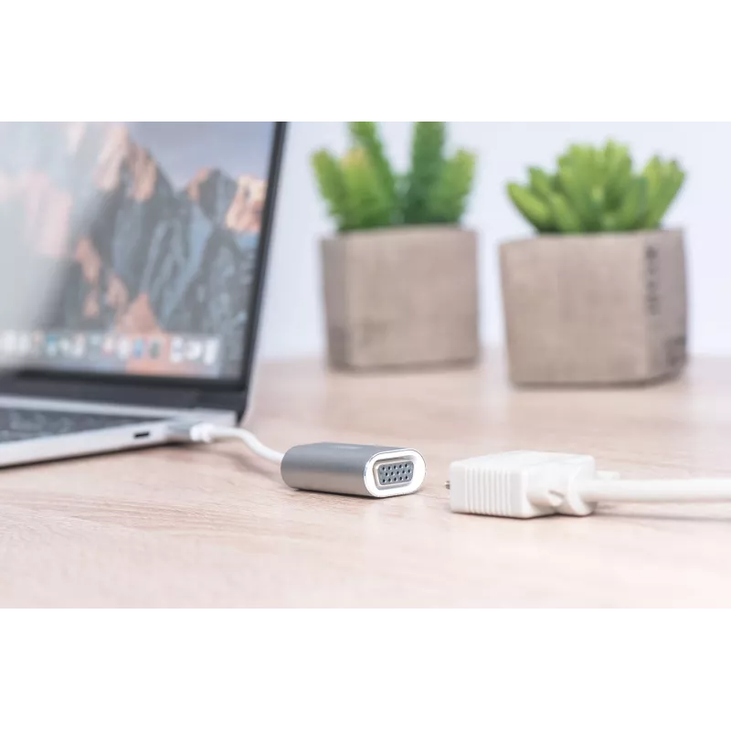 DIGITUS DA-70837 Αντάπτορας VGA 1080p FHD σε USB 3.0 Type C, αλουμίνιο