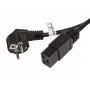 Καλώδιο τροφοδοσίας CEE 7/7 - IEC 320 C19 16A VDE 1,8M μαύρο