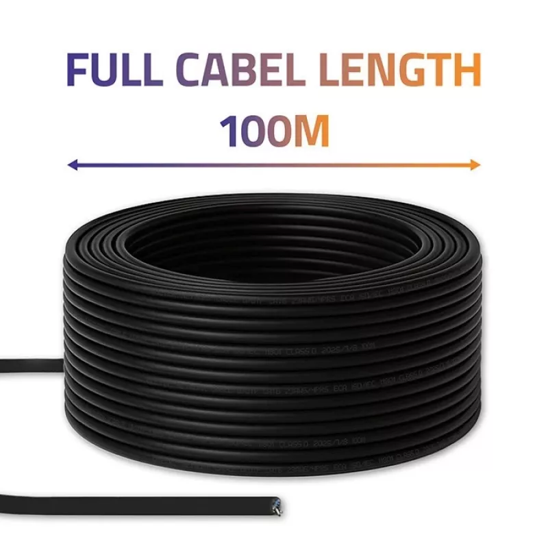 Καλώδιο δικτύου UTP QOLTEC CAT6 100 m μαύρο