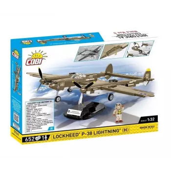 Cobi Τούβλα Lockheed P-38H Lightning Σετ 5763 — κλίμακα μοντέλου, συλλεκτικό μοντέλο αεροπλάνου