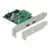 DeLOCK Κάρτα PCI Express x1 σε 2 x υποδοχή USB Type-C™