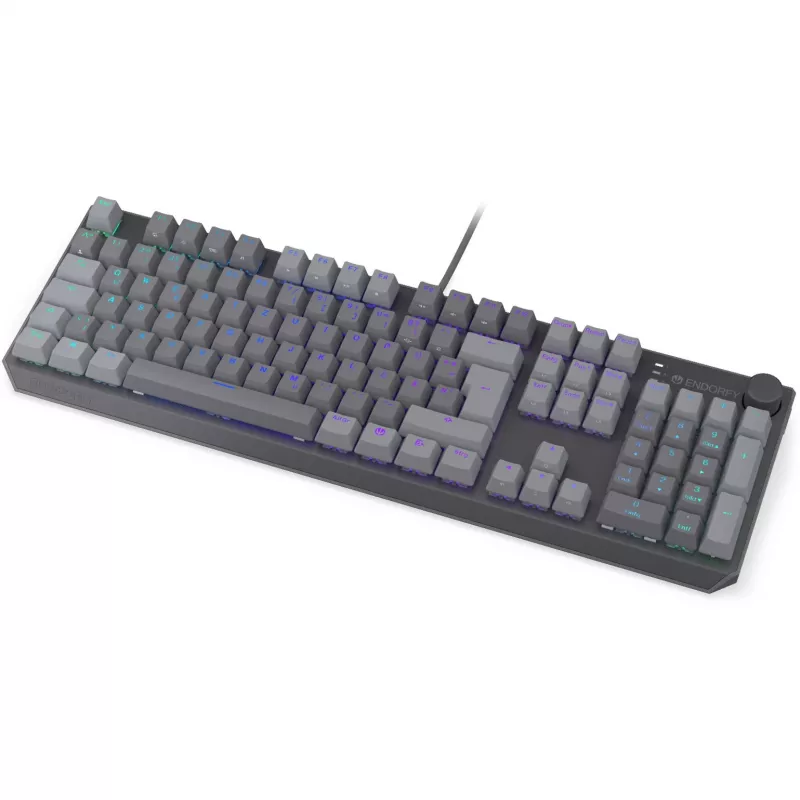 Thock V2, πληκτρολόγιο gaming γκρι, DE-Layout, ENDORFY Red