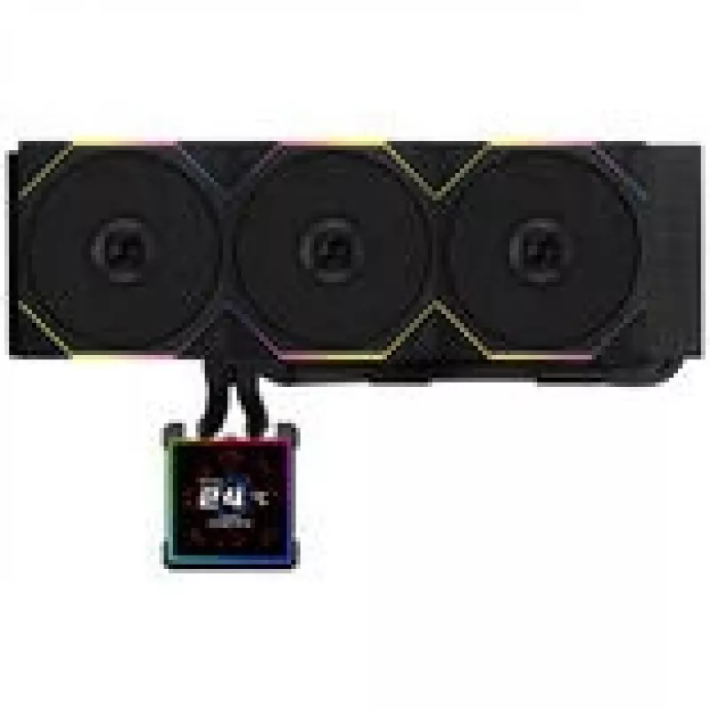 AiO υδρόψυκτος επεξεργαστής lian li HydroShift II LCD-S 360mm με RGB και οθόνη LCD