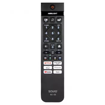 Savio RC-26 τηλεχειριστήριο IR Ασύρματο πλήκτρα TV