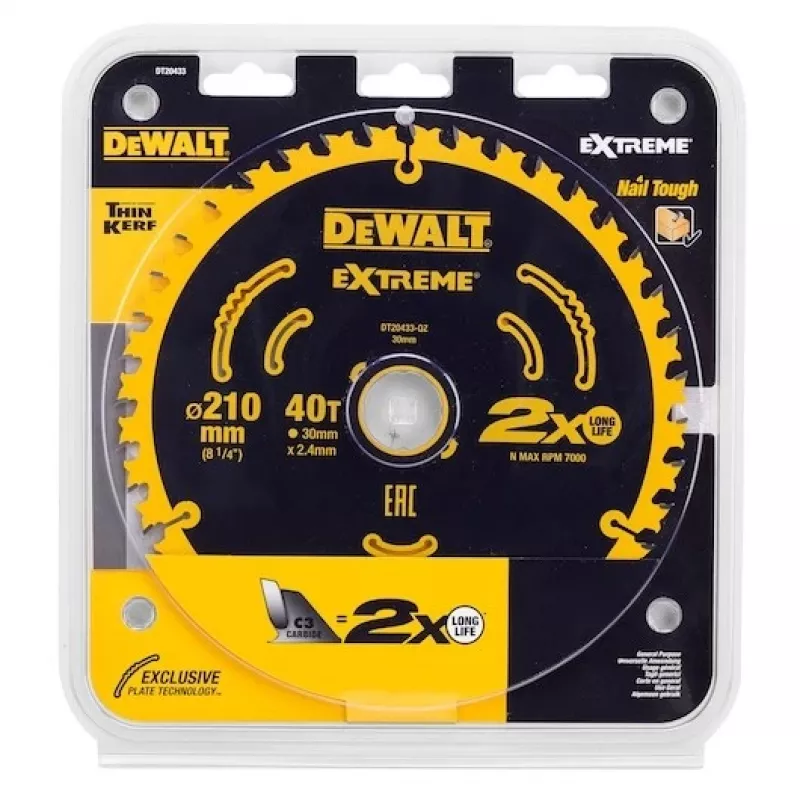 Δίσκος δίσκος πριονιού DeWALT DT20433-QZ 1 τεμ.
