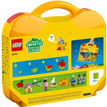 LEGO 10713 Classic Creative βαλίτσα κουτί αποθήκευσης για παιχνίδια με διασκεδαστικά πολύχρωμα τουβλάκια δώρο για παιδιά από 4 ετών αγόρια & κορίτσια ένα τεμάχιο